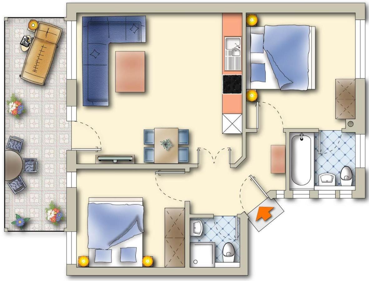 Komfort-Ferienwohnung Hansa By Meer-Ferienwohnungen Binz Bagian luar foto